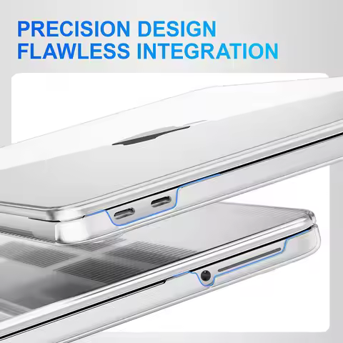 Crystal Clear Laptop Case for MacBook Neo 13 A3404 A18 Pro Chip 2026 Scratch Resistant Protective Co