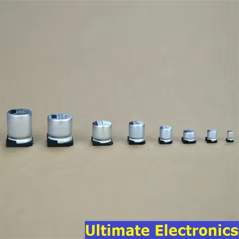 10Pcs/Lot SMD Electrolytic Capacitor 2.5V 4V 6.3V 10V 16V 25V 50V 100V 1uF 2.2uF 4.7uF 10uF 33uF 47u