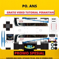 PAPERCRAFT / STIKER MINIATUR BUS TRUK LEMBARAN DIY PO. ANS