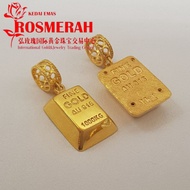 KEDAI EMAS ROSMERAH 916 Charm GOLD BAR 916金吊坠小金條