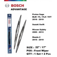 BOSCH PROTON SAGA BLM FLX FL, SUZUKI SWIFT SYLPHY WIPER BLADES - BA2217