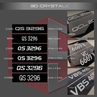 Number Plate Crystal No Plate Kereta Kristal