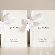 Vows book 36 - his vow her vow card with wedding promises |Wedding Vows |SHI1990