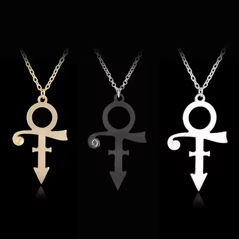 RIP Memorial Symbol Love Logo Steampunk Stainless Steel Necklace Women The Minimalism Artist Love Sy