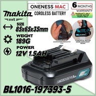 MAKITA BATTERY 12V 1.5AH -BL1016 -197393-5