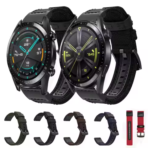 22mm Strap For Huawei Watch GT 2 GT 3 46mm Nylon Sport Bracelet For Huawei Watch 3 Pro/GT Runner/GT 