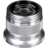 OLYMPUS M.Zuiko Digital 45mm F1.8 Silver For Micro Four Thirds System Camera, Compact Design Beautif