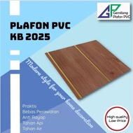 PLAFON PVC BOGOR GOLDEN MOTIF KAYU MURAH MINIMALIS ELITE KODE KB-2025