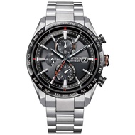 Citizen Atessa Eco-Drive Radio Wristwatch, Men's, Titanium, Solar Radio, Analog, Made in Japan, Blac