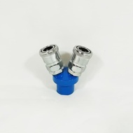 MESIN 2 Way Quick Coupler / 2 Prong Coupler / EZ Machine Air Faucet Connection