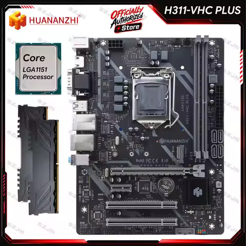 HUANANZHI H311-VHC PLUS V3.0 Motherboard LGA1151 Intel Core i3 i5 CPU DDR4 Memory M.2 NVMe Dual LAN 