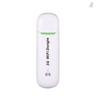 Mini USB 3G WiFi Hotspot 3G Mobile Router Mobile WiFi USB Dongle Wireless WCDMA Modems With SIM Card Slot(White)