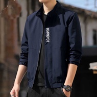 Jacket  Waterproof Windproof Jaket Lelaki Men's Spring and Autumn Bomber Jacket New Slim Casual Baseball Uniform Coat