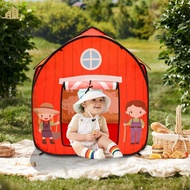 Kids Play Tent Pop Up Barn Play Tent No Installation Foldable Play Tent Portable Playhouse Tent Oxford Cloth Play Tent House  SHOPSBC2990