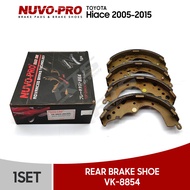 Nuvo-Pro Rear Brake Shoe Toyota Hiace 2005 - 2015 ( VK-8854 ) 1 Set