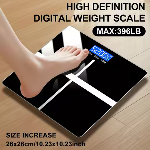 Home Bathroom Digital Scale - High-Precision Weighing, Maximum 180kg/396.8LB, Large LCD Screen, Scal