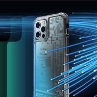 LINKASEAIR 防摔抗菌蝕刻玻璃殼 iPhone12 / 12 Pro 6.1吋 電路板