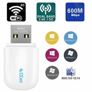 EZCAST 2 in 1 Dual Design WiFi and Bluetooth Adapter  USB WiFi Adapter for PC/Desktop/Laptop, AC600 
