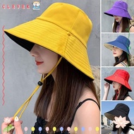 CLEVER Bucket Hat Portable Anti-UV Panama Hat Foldable Sun Hat