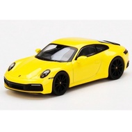 Diecast Collection Mini GT Porsche 911 Carrera 4S yellow no.252
