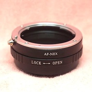 Adapter Af to Nex (sony) For Use With A minolta E mount Lens End