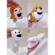 Preloved soft toy SKC31/ keychain Shakurel Planet Lion Tiger Ermine Crocodile