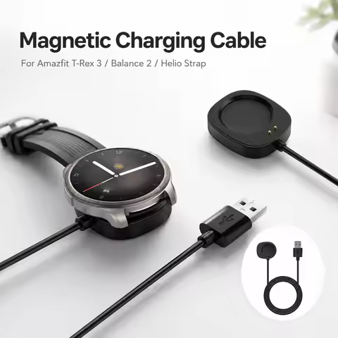 Smart watch Charger Magnetic Charging Cable For Amazfit T Rex 3 Pro Balance 2 Helio Strap Cheetah 2 