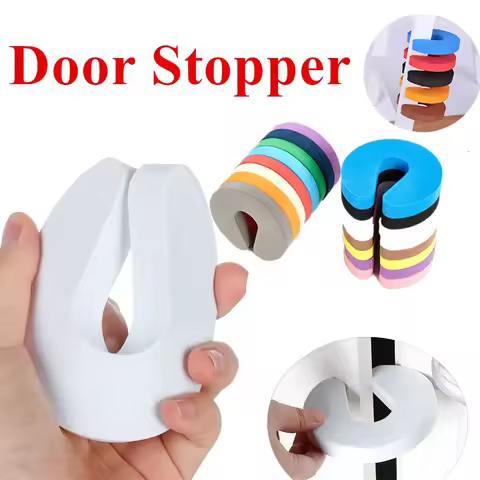 Cute Soft Foam Door Stopper Home Security Clip for Baby Kids Safety Guard Finger Protector Door Stop