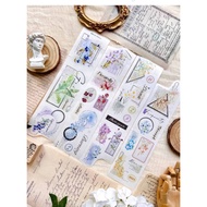 Wake Up Cultural Creative~Old Dream Zha Kee Light Retro Base Background die cut Washi Tape Separate 