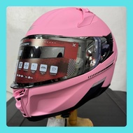 Spyder Fury S0 V3 Full Face Dual Visor Helmet matte pink cmph