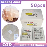 50Pcs Mouth To Mouth Mask CPR Disposable CPR Mask First Aid Barrier Mask