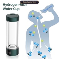BEAUTYSTARTING Hydrogen-Rich Water Cup Electric Hydrogen Absorption Water Generator Bottle Filter Po