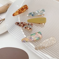 Ins Sweet Vintage Hair Clip Korea New Acetate BB Clip Hair Accessories Fashion Simple Bangs Hairpin