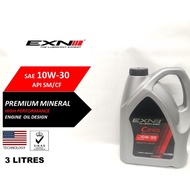 EXN Carios SAE 10W30 -  Premium Mineral Engine Oil (3Liter)
