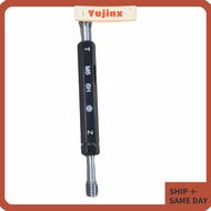 YUJINX Thread Plug Gauge, 6H Tolerance Hex Handle Measurement Hand Tool, Precision Double Ends M6*1.