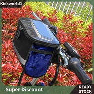 [kidsworld1.sg] Bicycle Frame Pannier Bag Large Capacity Reflective Bike Front Frame Phone Bag