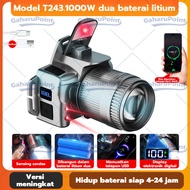 Senter Kepala LED Zoom Laser/senter led super terang/headlamp bisa zoom/T243 Senter Kepala Zoom LED