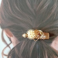 wow Handmade-向日葵花園鈕扣 壓夾 髮夾 髮飾