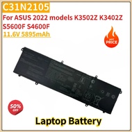 High Quality C31N2105 Laptop Battery 11.6V 5895mAh for ASUS 2022 models K3502Z K3402Z S5600F S4600F 