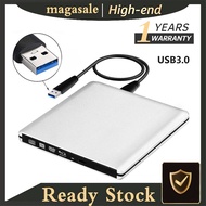 【Ready Stock】Ultra-thin USB 3.0 External Blu-ray DVD/BD/CD Drive Ultra-thin 3D Player/Writer/Burner