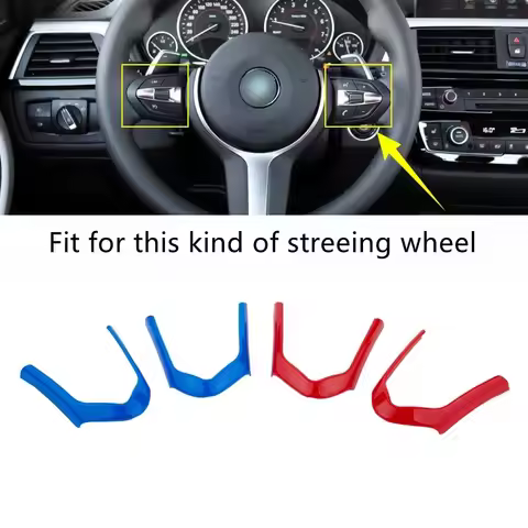 ABS Chrome Steering Wheel Decoration Frame Trim Fit For BMW F20 F22 F21 F30 F32 F33 F36 F06 F12 F13 