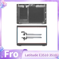 New Laptop Replace Cover For Latitude E3510 3510 LCD Screen Back Cover Front Bezel Hinges 08XVW9 G50