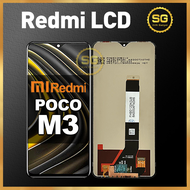 LCD POCO M3 Original Fullset Touchscreen LAYAR HP Digitizer Resolusi Tinggi Ori Asli