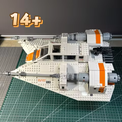 309pcs Star Interstellar Conflict Snowspeeder Aircraft Ship Snow fighter jet 75259 Anniversary kit B