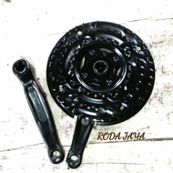 HITAM Iron Crank 24 34 42T 152mm Black