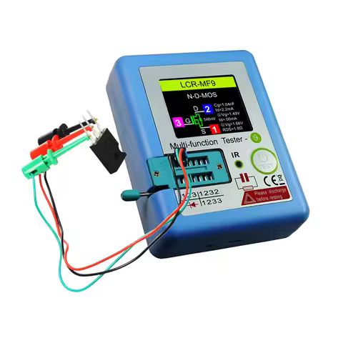 MF9 Transistor Tester Multi-function Diode Triode Capacitance Resistance Meter LCR Meter NPN PNP MOS