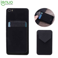 LENUO Elastic Mobile Phone Wallet Credit ID Card Holder Adhesive Pocket Sticker Case for Xiaomi Poco F2 Pro/Redmi Note 9 Pro/Redmi Note 9s/iPhone SE 2020/iPad Pro 2020/HUAWEI Y8P/Y7P/Y6P/Y5P/P40 Pro/Realme 6 Pro/OnePlus 8 Pro/vivo/OPPO