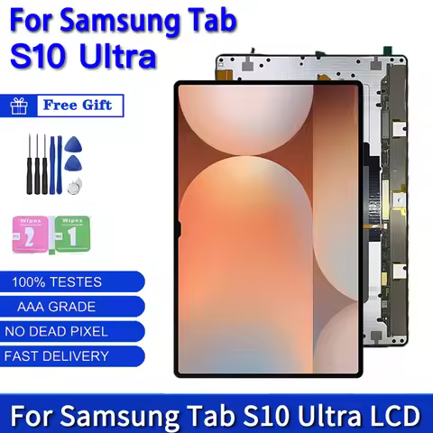 14.6'' AMOLED For Samsung Tab S10 Ultra X920 Display Touch Screen Digitizer X926B X926N X920N Displa