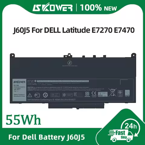 SKOWER 34GKR WD52H J60J5 6MT4T Battery for Dell Latitude E7420 E7440 E7450 E7240 E7250 E7270 E7470 E