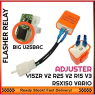 UNIVERSAL RSX Y15ZR V2 NVX V2 R25 V2 R15 V3 VARIO  LED SIGNAL FLASHER RELAY  DOUBLE SIGNAL RELAY